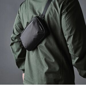 Alpaka Black and Orange Men's Messenger Bag